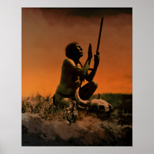 Poster Médecin ~ après Edward S. Curtis