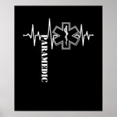 Poster Médecin infirmier paramétrique Heartbeat (Devant)