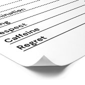 Poster Médecin Passionné Travail Déterminé (Coin)