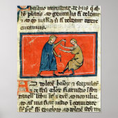 Poster Médecin qui cautionne une blessure par le feu (Devant)