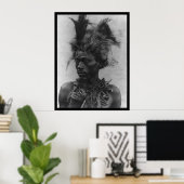 Poster Médecin sorcier africain 1920 (Bureau à domicile)