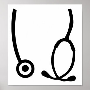Poster Médecin stéthoscope