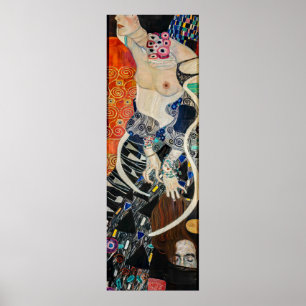 Poster Médecine — Gustav Klimt (Reconstruction couleur IA