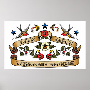 Poster Médecine vétérinaire d'amour vivant