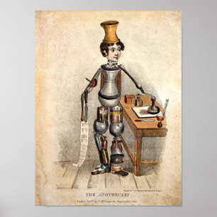 Poster Médecine vintage : copie 1850 d'image