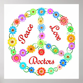 POSTER MÉDECINS D'AMOUR DE LA PAIX