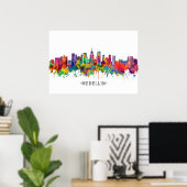 Poster Medellin Colombia Skyline (Bureau à domicile)