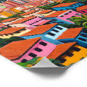 Poster Medellin Colombie Peinture à l'huile (Coin)