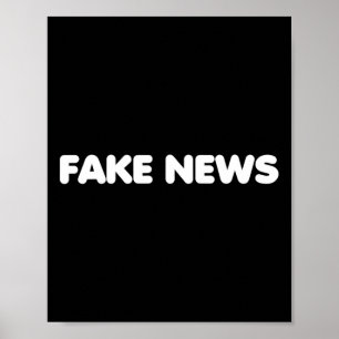 Poster Médias de fausses nouvelles politique partisan Tru