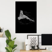 Poster Médicale de l'anatomie du pied 24x36" (Bureau à domicile)