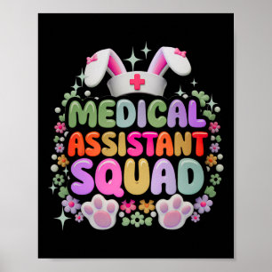 Poster Médicale Istad Squad Drôle mignon Jour de Pâques B
