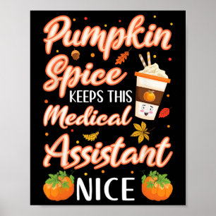 Poster Médicale Istant Citrouille épice Latautomne automn