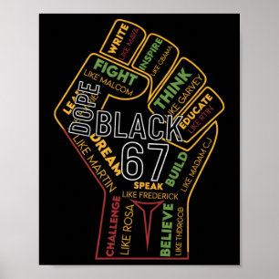 Poster Médicament Noir 67 Mois de l'Histoire des Noirs Si