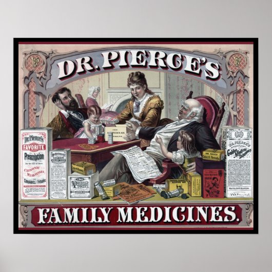 Poster Médicaments vintages : Médicaments de famille du D (Devant)