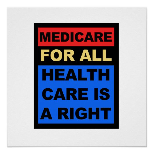 Poster Medicare for All - La santé est un droit (Devant)