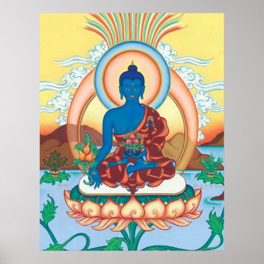 POSTER Medicine Buddha - vanaf 14,25 dollar (Voorkant)