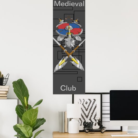 poster medieval club (Bureau à domicile)