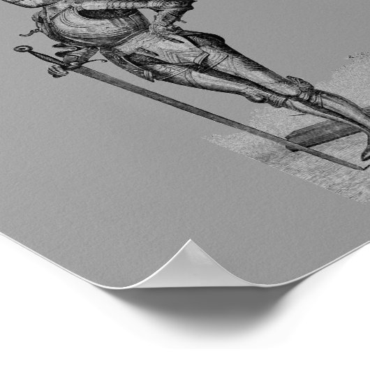 Poster médiéval du Chevalier (Coin)