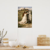 Poster Medieval Knight, Castle & Princess (Cuisine)