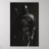 Poster médiéval Knight Grim Dark (Devant)