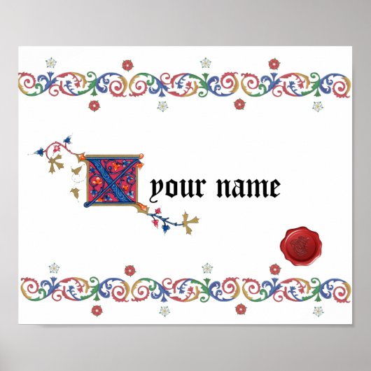 Poster médiéval X (Devant)