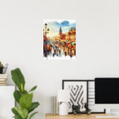 Poster Médina de Marrakech (Bureau à domicile)