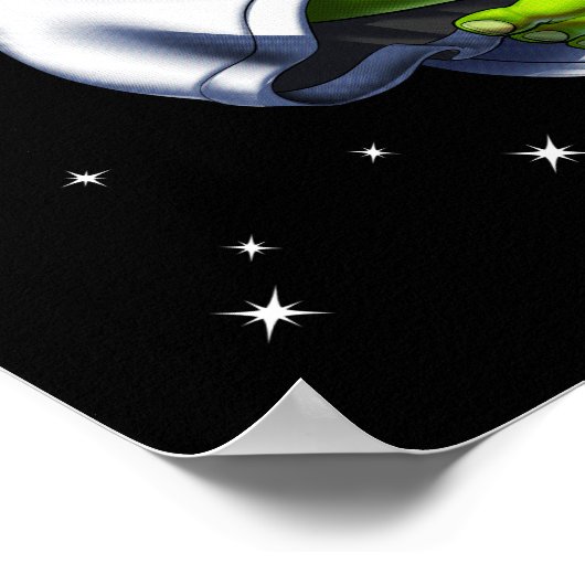 Poster Méditation alien (Coin)