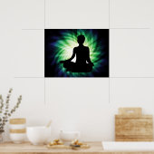 Poster Méditation brillante Ardha (Cuisine)