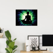 Poster Méditation brillante Ardha (Bureau à domicile)