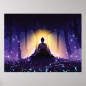 Poster Méditation de bouddha (Devant)