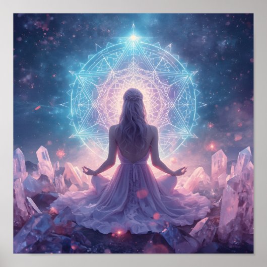 Poster Méditation de cristal céleste (Devant)