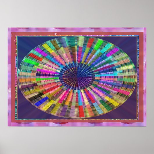 Poster Méditation de la source lumineuse CHAKRA (Devant)