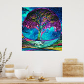 Poster Méditation de l'arbre de vie (Cuisine)