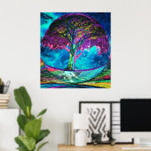 Poster Méditation de l'arbre de vie (Bureau à domicile)