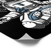 Poster Méditation de l'astronaute Yoga Space (Coin)