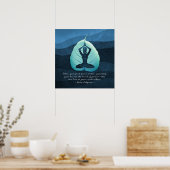 Poster Méditation de l'enseignant de Yoga Pose Bodhi Leaf (Cuisine)