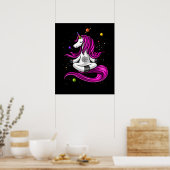 Poster Méditation de l'espace Zen Yoga de la licorne magi (Cuisine)