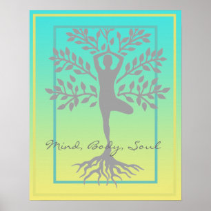 Poster Méditation de l'esprit, du corps et de l'âme