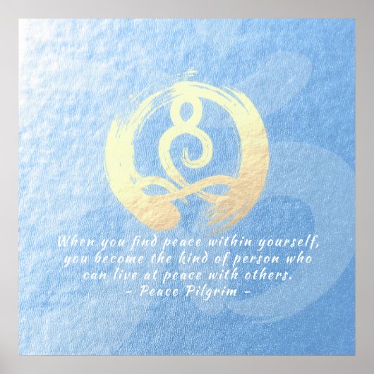 Poster Méditation de l'instructeur de yoga Citations de p (Devant)