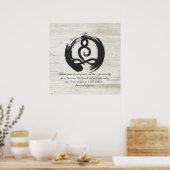 Poster Méditation de l'instructeur de Yoga Guérisseur Pos (Cuisine)