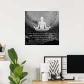 Poster Méditation de l'instructeur de yoga Pose Symbole Z (Bureau à domicile)