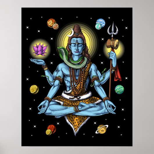 Poster Méditation de Shiva (Devant)