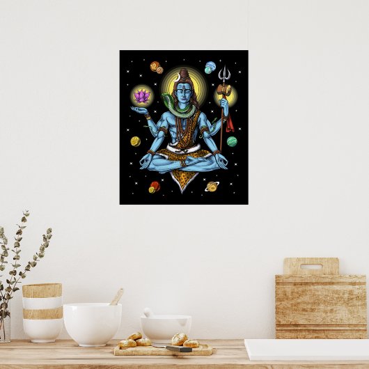 Poster Méditation de Shiva (Cuisine)