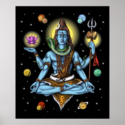 Poster Méditation de Shiva (Devant)