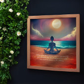 Poster Méditation de Yoga pacifique au clair de lune Cita