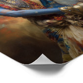 Poster Méditation du guerrier de Kali : Peinture de déess (Coin)