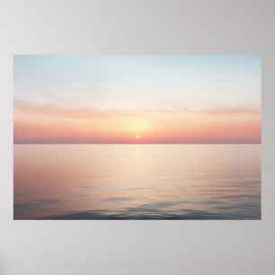 Poster Méditation du paysage marin Serene Tranquille