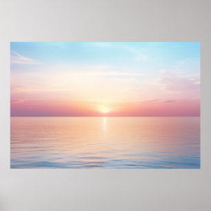Poster Méditation du paysage marin Serene Tranquille