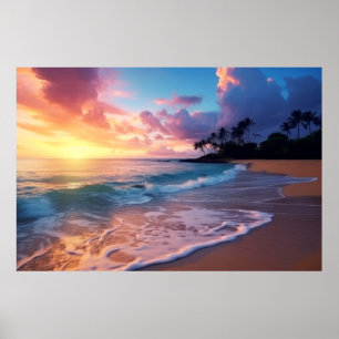 Poster Méditation du paysage marin Serene Tranquille