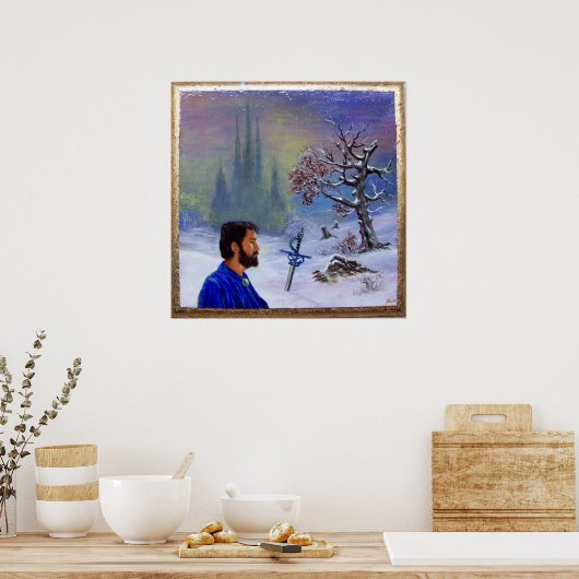 POSTER MÉDITATION D'UN CHEVALIER (Cuisine)